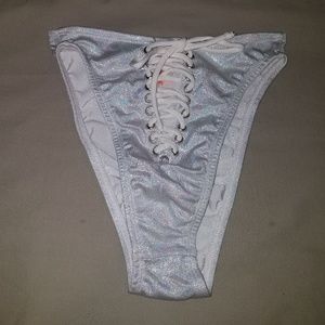 iheartraves high-waisted lace-up bottoms